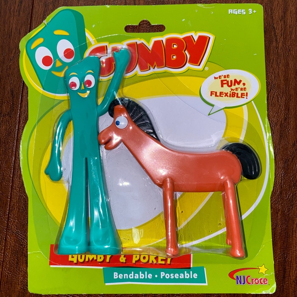 Vintage Gumby and Pokey Bendable Figure Set
